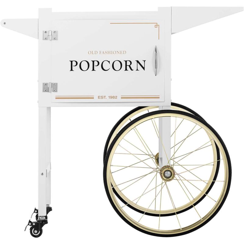 foto del prodotto helloshop26 - carrello popcorn bianco e oro 140004913