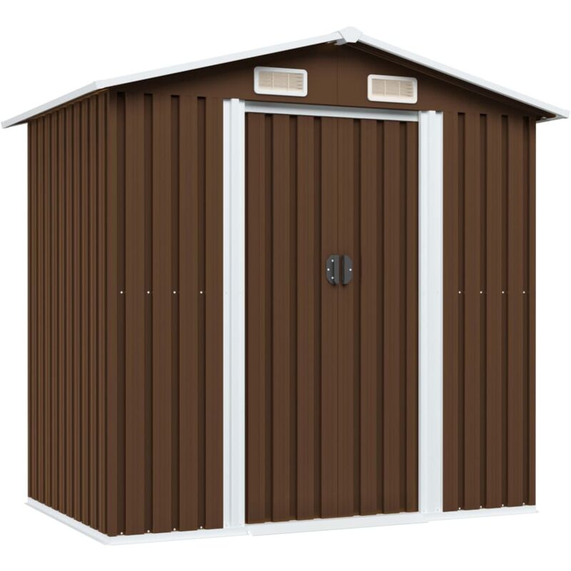 foto del prodotto helloshop26 casetta da giardino capannone per cabina capannone per la casa capannone per esterni capannone per attrezzi robusto 204 x 132 x 186 cm