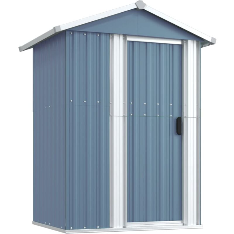 foto del prodotto helloshop26 - casetta da giardino casetta per capanni casetta per riporre gli attrezzi casetta per esterni robusta 126 x 97,5 x 177 cm acciaio