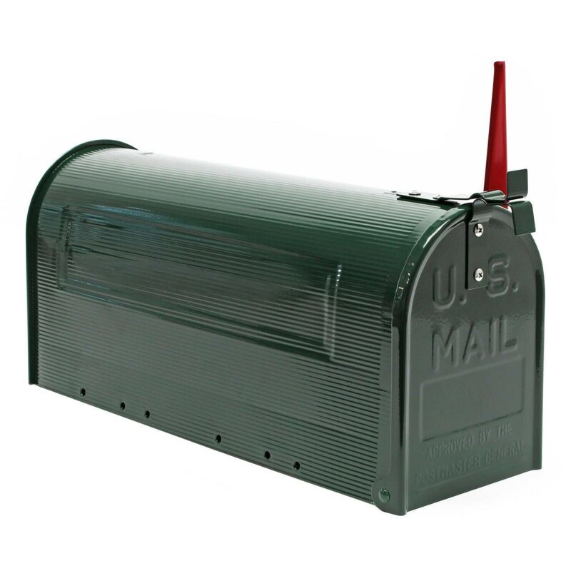 foto del prodotto helloshop26 cassetta postale design stile americano cassetta postale a piedi cassetta postale statunitense verde 160000088
