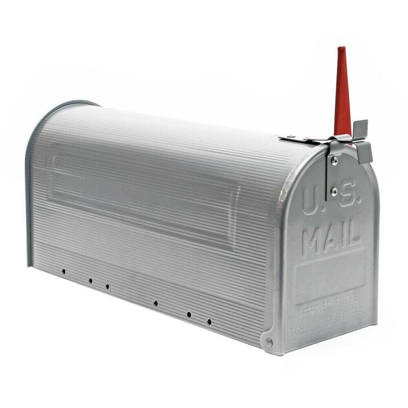 foto del prodotto helloshop26 cassetta postale stile americano cassetta postale a piedi cassetta postale americana argento 160000085