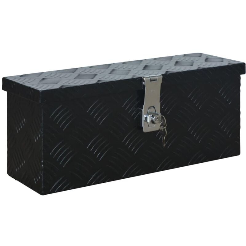 foto del prodotto helloshop26 cassone per rimorchio in alluminio 48,5 cm nero