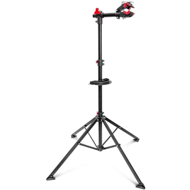 foto del prodotto helloshop26 cavalletto da officina per supporto riparazione bicicletta manutenzione regolabile nero 105 190 cm 3413010 2