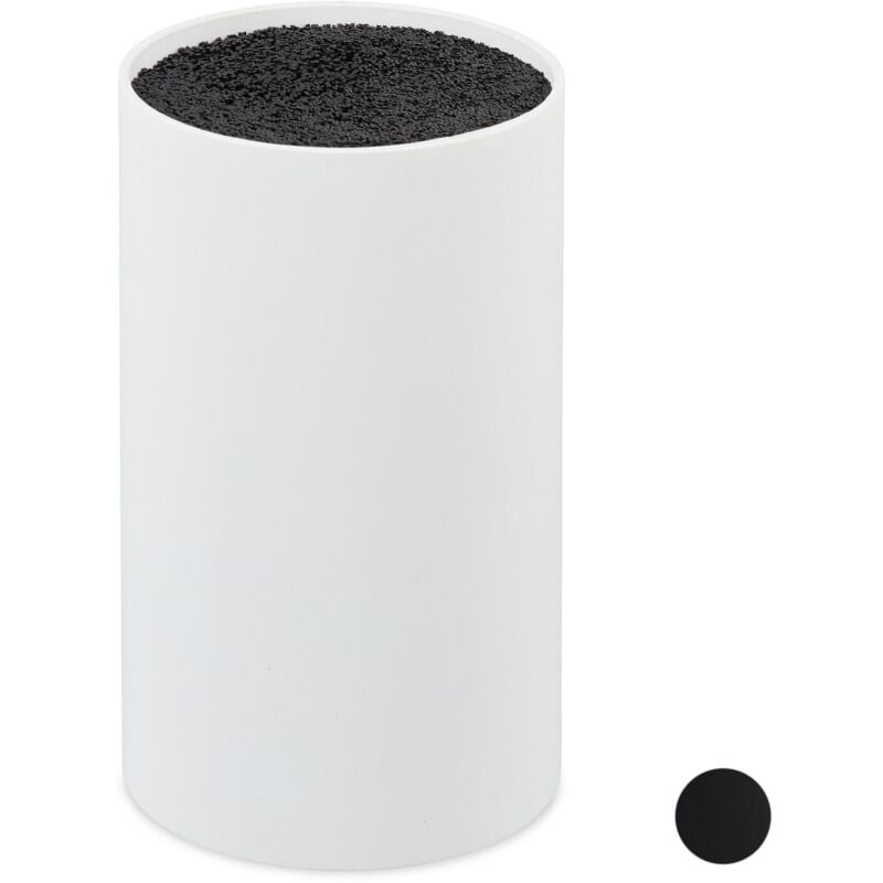 foto del prodotto helloshop26 ceppo portacoltelli universale universale non tagliato bianco