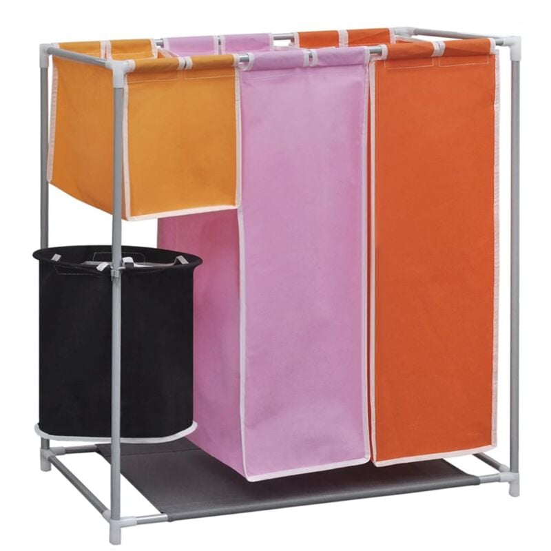 foto del prodotto helloshop26 cesto portabiancheria 3 sezioni 70 x 30 x 80 cm con vassoio per il bucato 020006144