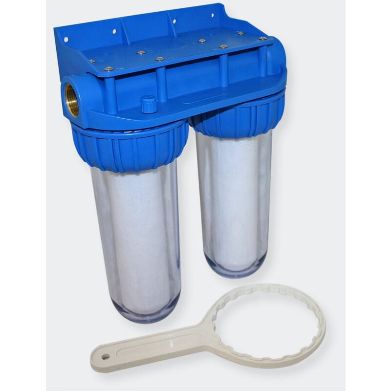 foto del prodotto helloshop26 doppio filtro a sedimenti 1 pollice 32,89 mm