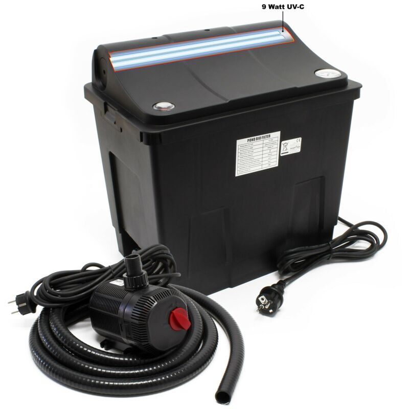 foto del prodotto helloshop26 filtro biologico biofiltrazione filtro decantatore per laghetto unit uvc sistema completo di pompa