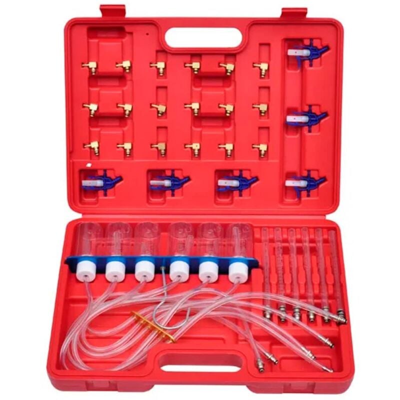foto del prodotto helloshop26 flussometro per iniettore comune diesel con set di adattatori