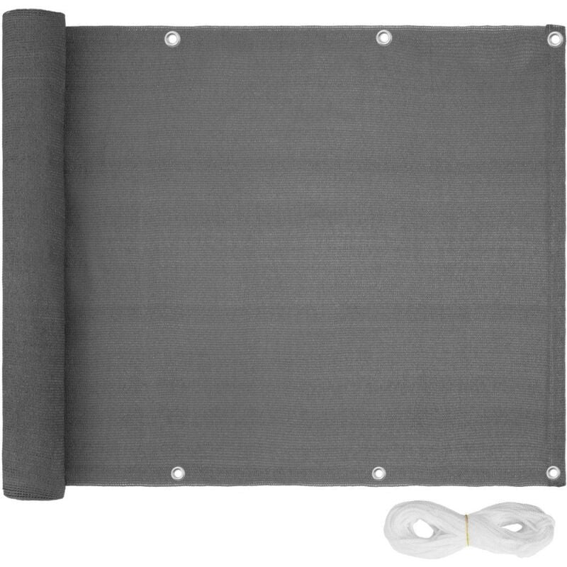 foto del prodotto helloshop26 frangivista per balcone grigio 75 cm 2208248