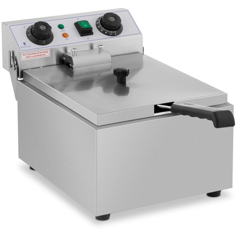 foto del prodotto helloshop26 friggitrice elettrica professionale da ristorante 1 x 10 litri timer 140001775