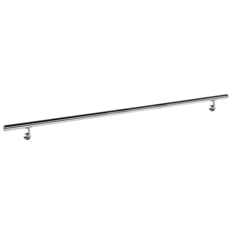 foto del prodotto helloshop26 kit corrimano supporto a muro 160 cm raffinata scala in acciaio