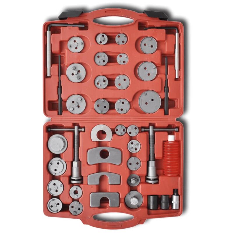 foto del prodotto helloshop26 kit di strumenti per filettare il pistone della pinza 40 pezzi strumenti per officina garage 020004041