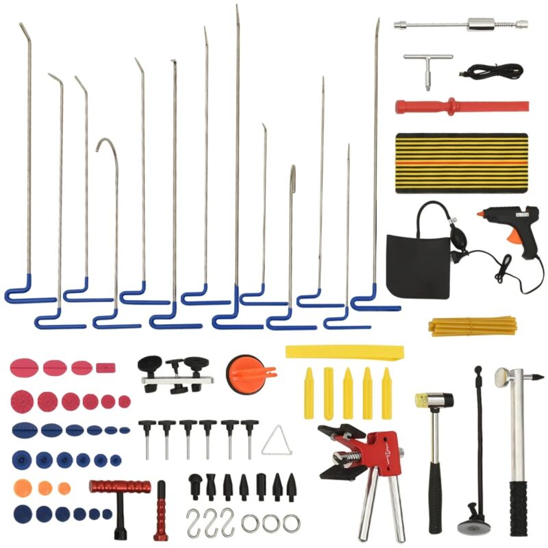 foto del prodotto helloshop26 kit di strumenti per la rimozione di ammaccature senza vernice da 80 pezzi 020003988