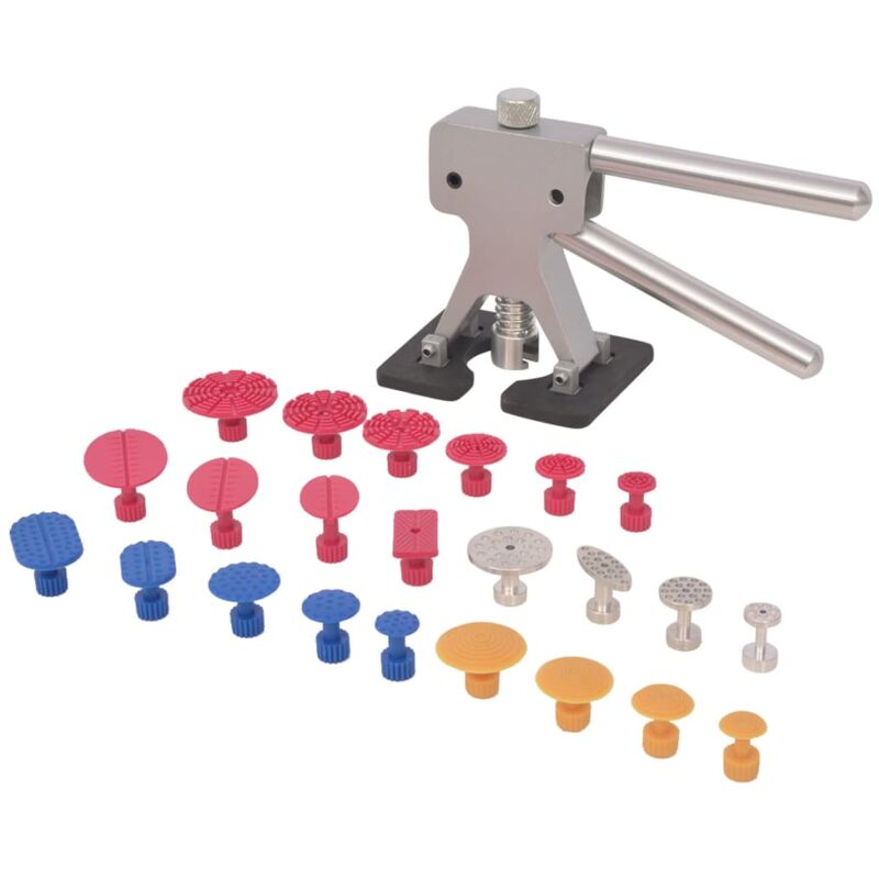 foto del prodotto helloshop26 kit rimozione ammaccature senza vernice 21 pezzi estrattore per ammaccature in acciaio inox 020003993
