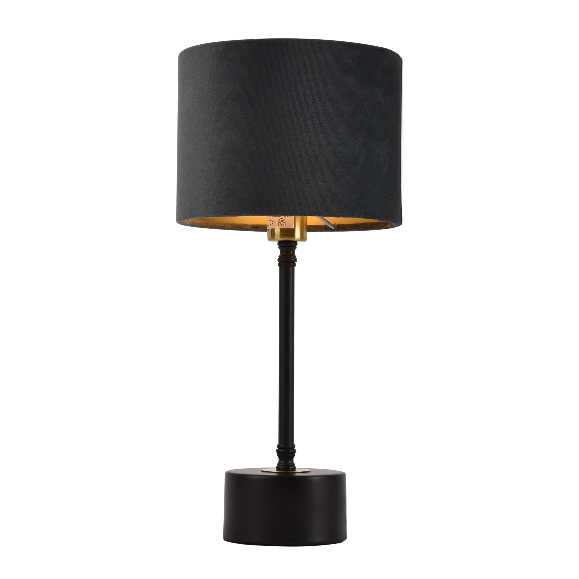 foto del prodotto helloshop26 lampada da tavolo lampada da scrivania in metallo flanella 39 cm nero rame e grigio 030002512