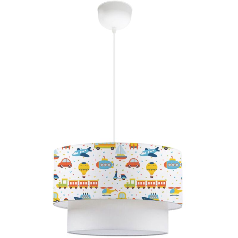 foto del prodotto helloshop26 lampadario lampada a sospensione in lurgan a sospensione per bambino e27 70 cm modello veicolo