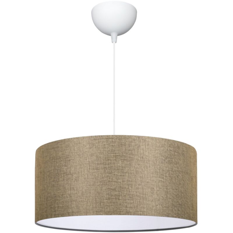 foto del prodotto helloshop26 lampadario lampada a sospensione luce e27 70 x 38 cm beige
