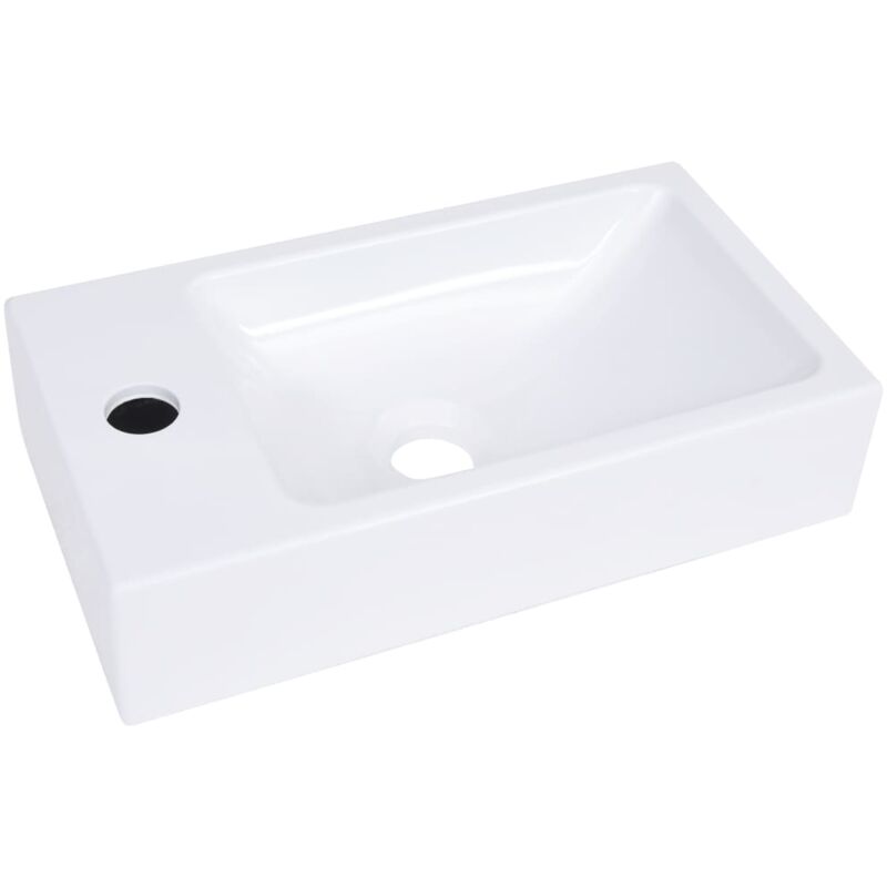 foto del prodotto helloshop26 lavabo bagno 40x22 cm smc bianco 020002654