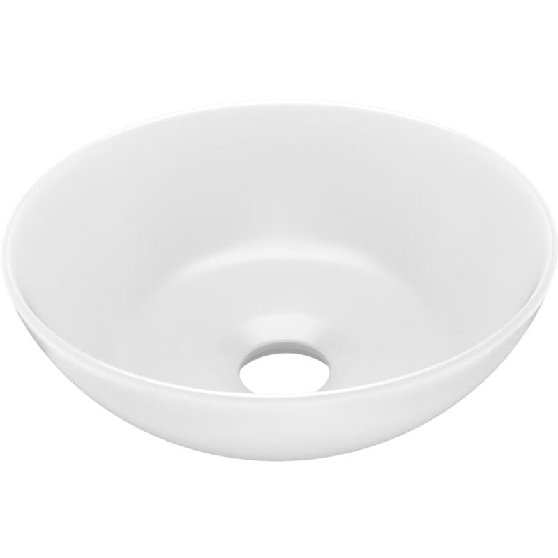 foto del prodotto helloshop26 lavabo da bagno rotondo lavabo da appoggio per wc lavabo cucina lavabo stanza cosmetica interno casa diametro 28 cm ceramica bianca