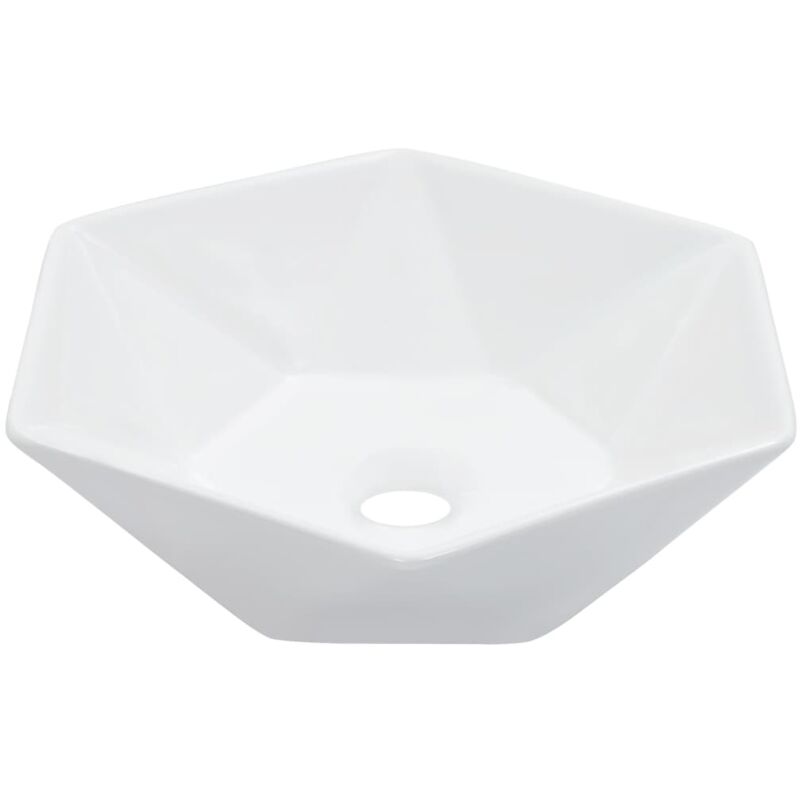 foto del prodotto helloshop26 lavabo lavabo da appoggio lavabo da appoggio montato interno bagno doccia cabina wc casa 41 x 36,5 cm ceramica bianca