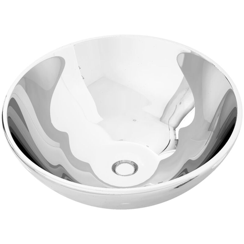 foto del prodotto helloshop26 lavabo lavabo lavabo da appoggio lavabo da montare interno bagno doccia cabina wc casa diametro 32,5 cm in ceramica