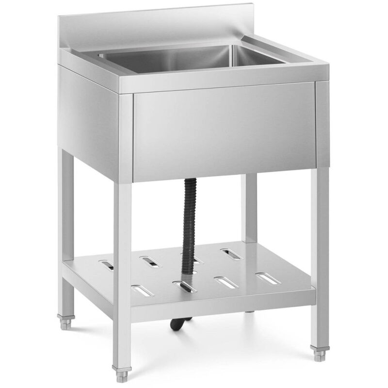 foto del prodotto helloshop26 lavello professionale 1 vasca 40 x 40 x 25 cm in acciaio inox