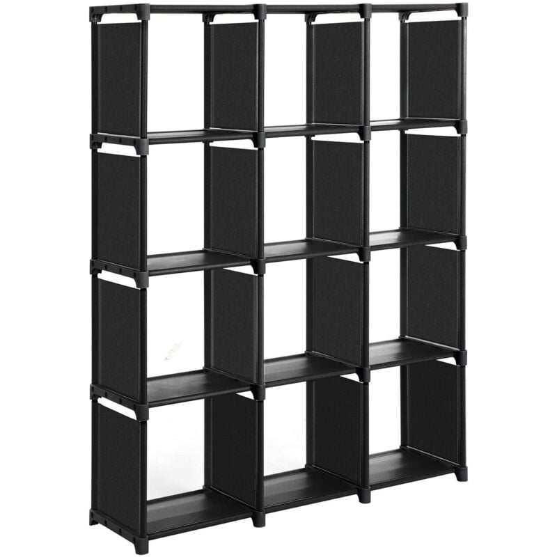 foto del prodotto helloshop26 libreria a cubo portaoggetti con 12 armadietti armadio modulare ripiano portaoggetti in soggiorno in camera da letto bagno 105 x 30 x