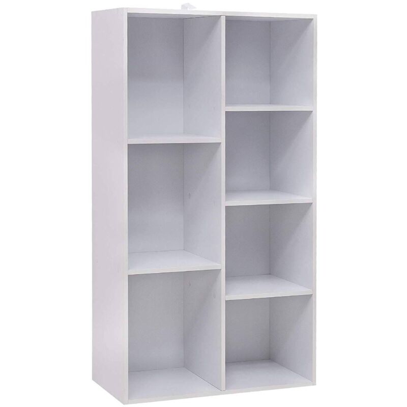 foto del prodotto helloshop26 libreria con 7 ripiani in bianco 190000203