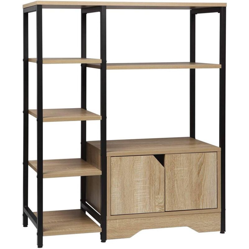 foto del prodotto helloshop26 libreria con modulo 97 cm rovere chiaro