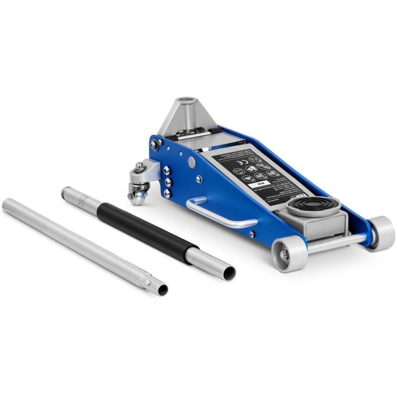 foto del prodotto helloshop26 martinetto idraulico mobile per auto officina professionale ribaltabile 2.500 kg da 100 a 465 mm 140001222