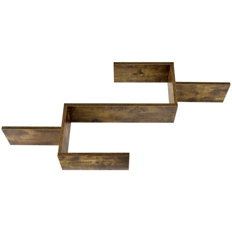 foto del prodotto helloshop26 mensola a muro di design per mobili contenitori con superfici 104 cm effetto legno scuro