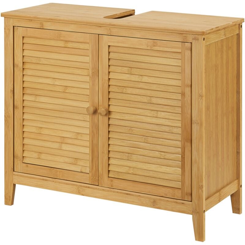 foto del prodotto helloshop26 mobile lavabo con 2 ante 60 x 67 x 30 cm bamb 