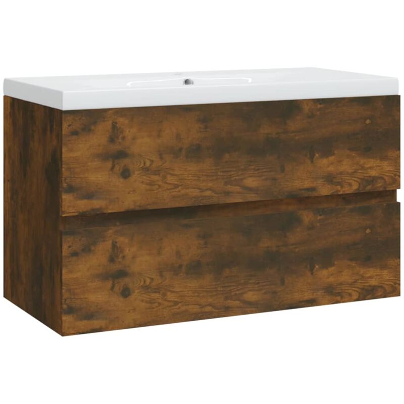 foto del prodotto helloshop26 mobile lavabo con vasca integrata 80 x 38,5 x 45 cm in mdf marrone