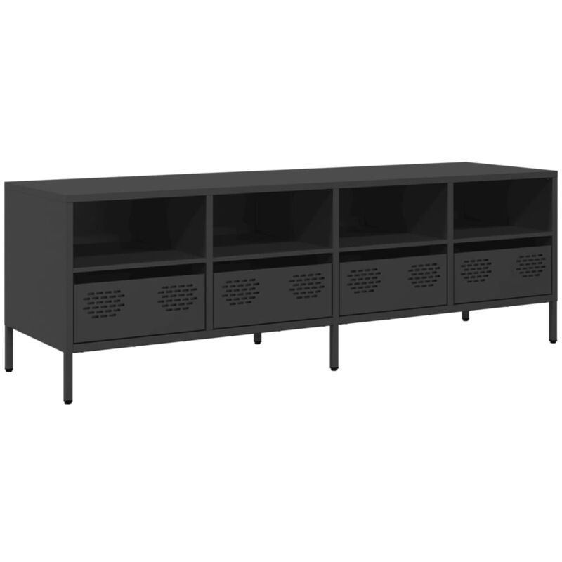 foto del prodotto helloshop26 mobile tv multimediale scaffale per televisione televisione buffet sala da pranzo soggiorno camera da letto 135 x 39 x 43,5 cm acciaio