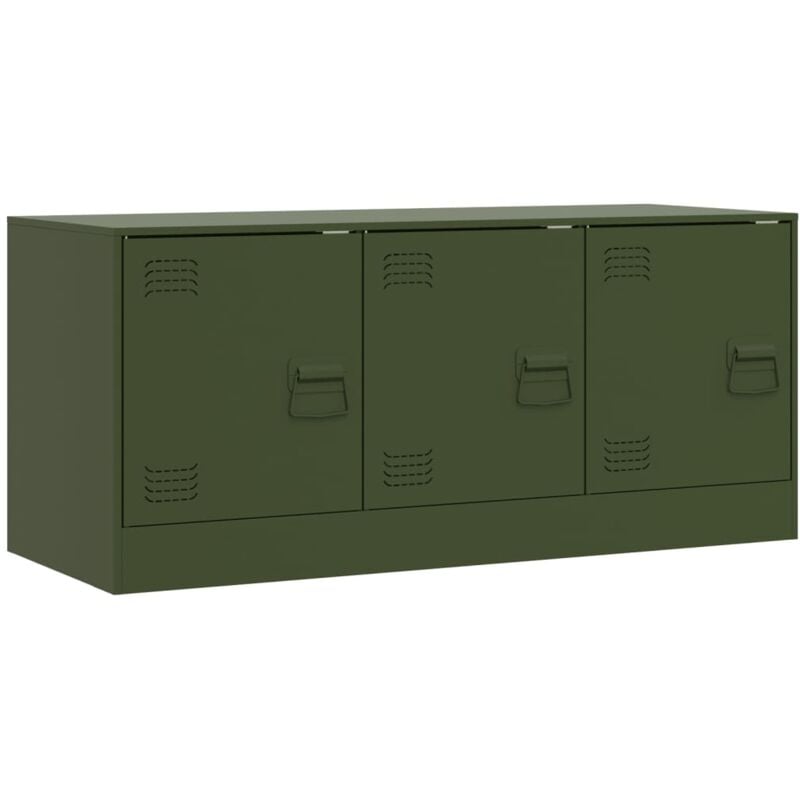 foto del prodotto helloshop26 mobile tv multimediale scaffale per televisione televisione buffet sala da pranzo soggiorno camera da letto oliva 99 x 39 x 44 cm