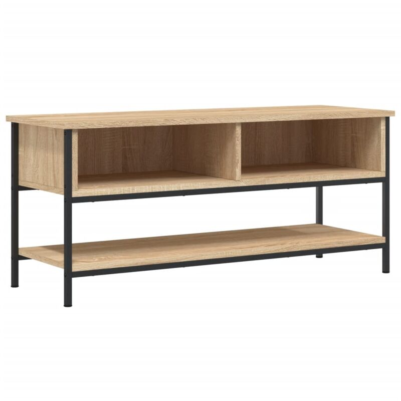 foto del prodotto helloshop26 - mobile tv multimediale scaffale per televisione televisore buffet sala da pranzo soggiorno camera da letto rovere sonoma 100 x 35 x 45