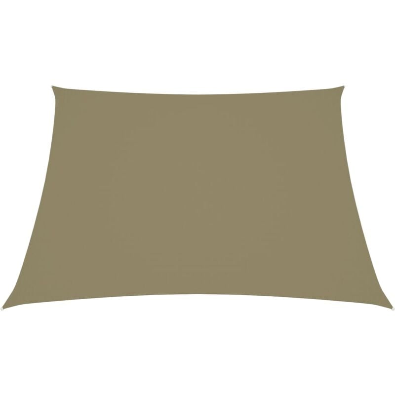 foto del prodotto helloshop26 ombrellone in tessuto vela rettangolare in tessuto oxford 2,5 x 3 m beige