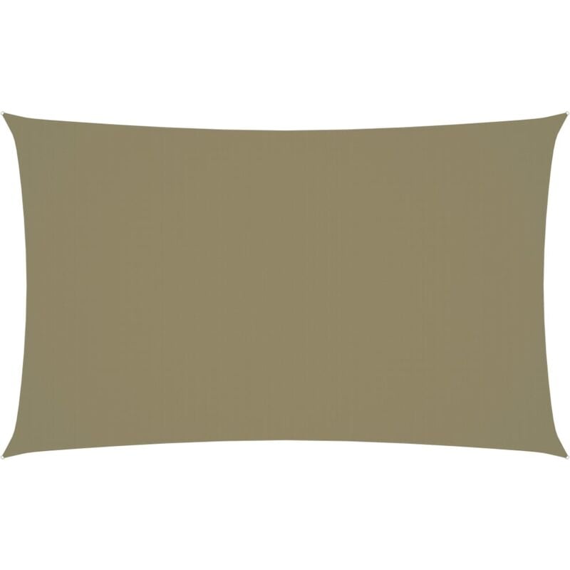 foto del prodotto helloshop26 ombrellone in tessuto vela rettangolare in tessuto oxford 3 x 6 mt beige