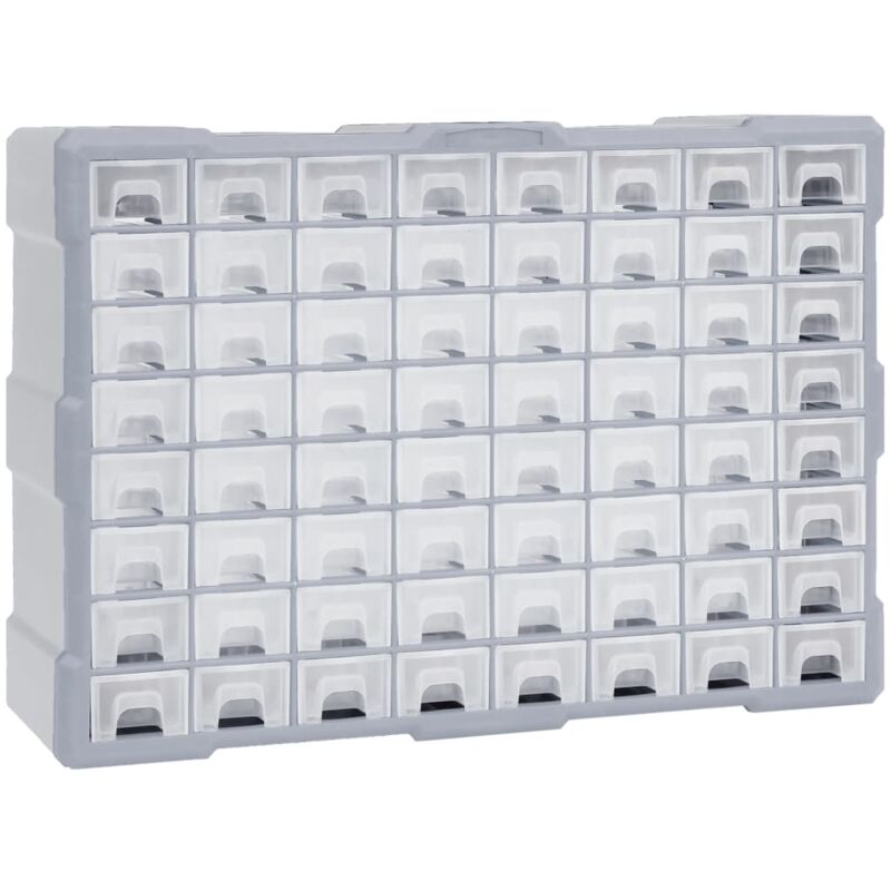 foto del prodotto helloshop26 organizer multicassetti con 64 cassetti 52 cm
