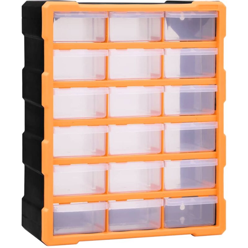 foto del prodotto helloshop26 organizer multicassettiera con 18 cassetti centrali 47 cm