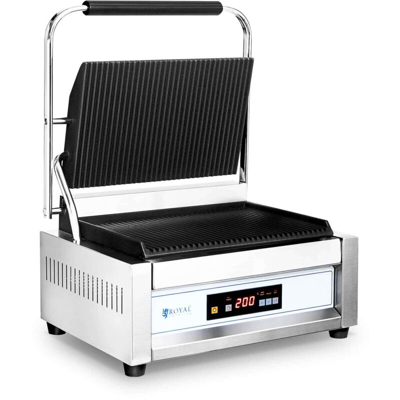 foto del prodotto helloshop26 panini grill machine professionale tostapane croque monsieur professionale 2.200 watt 50 300 c acciaio inox 140004015