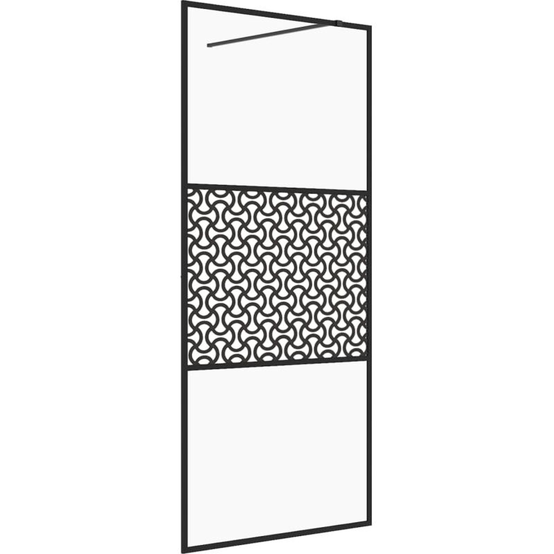 foto del prodotto helloshop26 parete doccia con parete divisoria per vasca in vetro accessorio bagno parete divisoria doccia interno casa esg trasparente 115 x 195