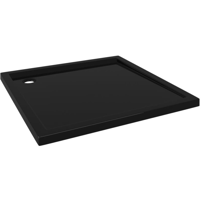foto del prodotto helloshop26 piatto doccia piatto doccia piatto doccia bagno wc doccia cabina doccia interno casa quadrato abs nero 80x80 cm