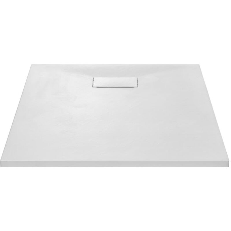 foto del prodotto helloshop26 piatto doccia piatto doccia rettangolare bagno casa interno foro scarico standard da 9 cm smc 100 x 80 cm bianco