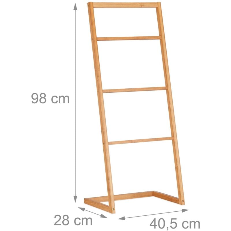 foto del prodotto helloshop26 porta asciugamani da terra 98 cm bamb 130002277