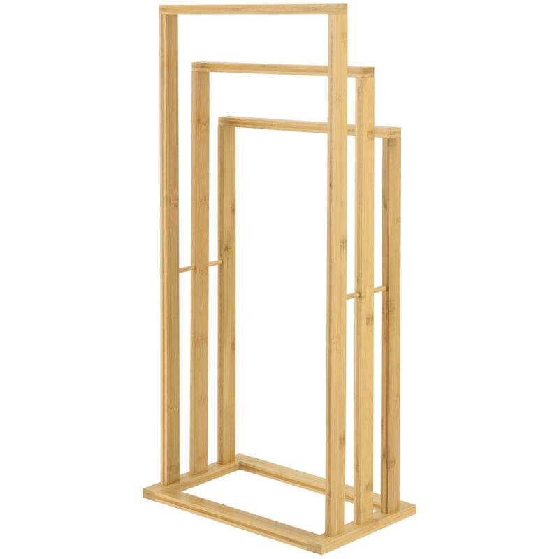 foto del prodotto helloshop26 porta asciugamani da terra in bamb 40 x 24 x 82 cm