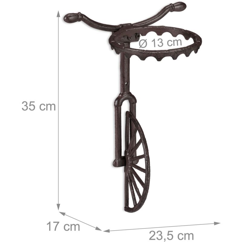 foto del prodotto helloshop26 portavaso da bicicletta da parete marrone 130002557