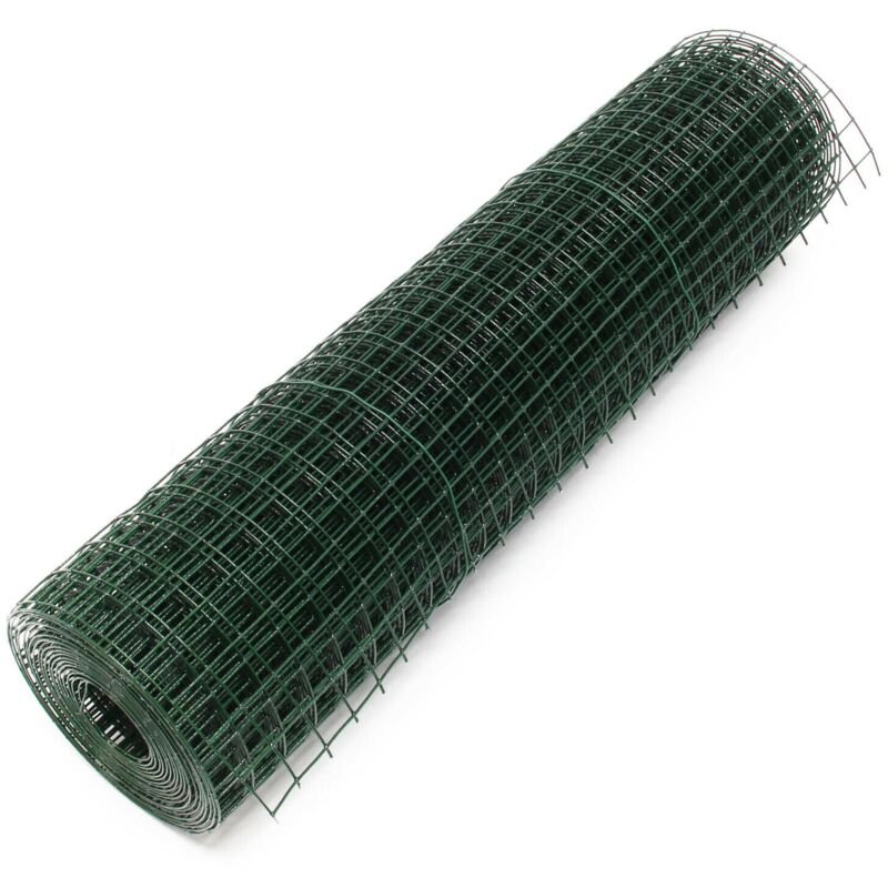 foto del prodotto helloshop26 rete aviaria 4 angoli con rete 25 x 2 5 mm 100 cm x 25 m verde