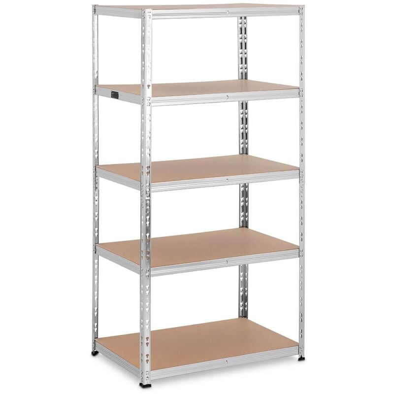 foto del prodotto helloshop26 ripiani per carichi pesanti 90 x 60 x 180 cm supporti 5 x 175 kg grigio 140008094