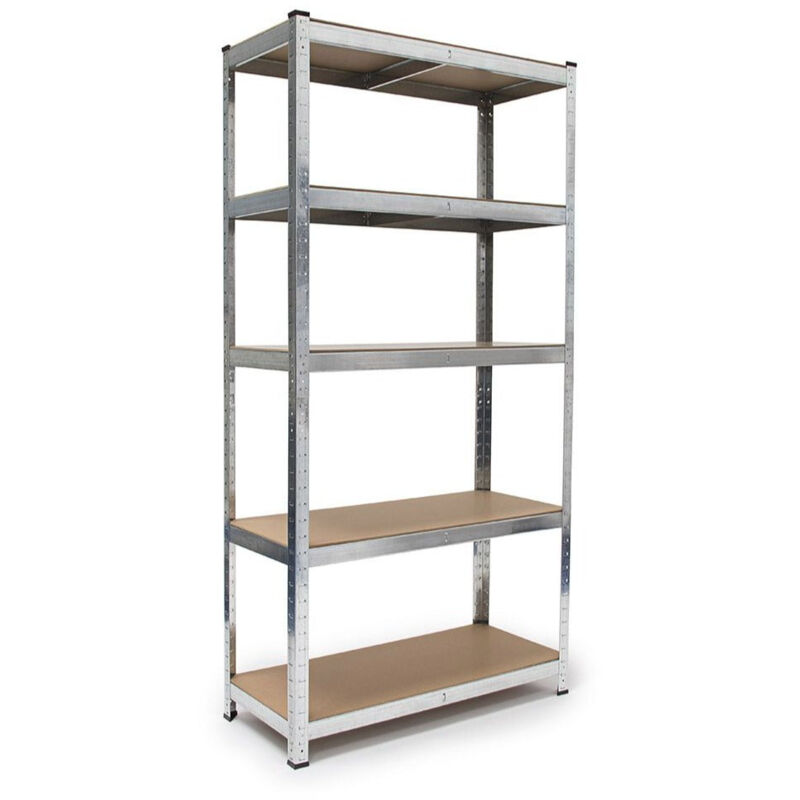 foto del prodotto helloshop26 ripiano portaoggetti resistente 179 cm in acciaio zincato argento